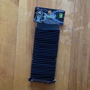 💎 31 Dazzle Black Hair Elastics